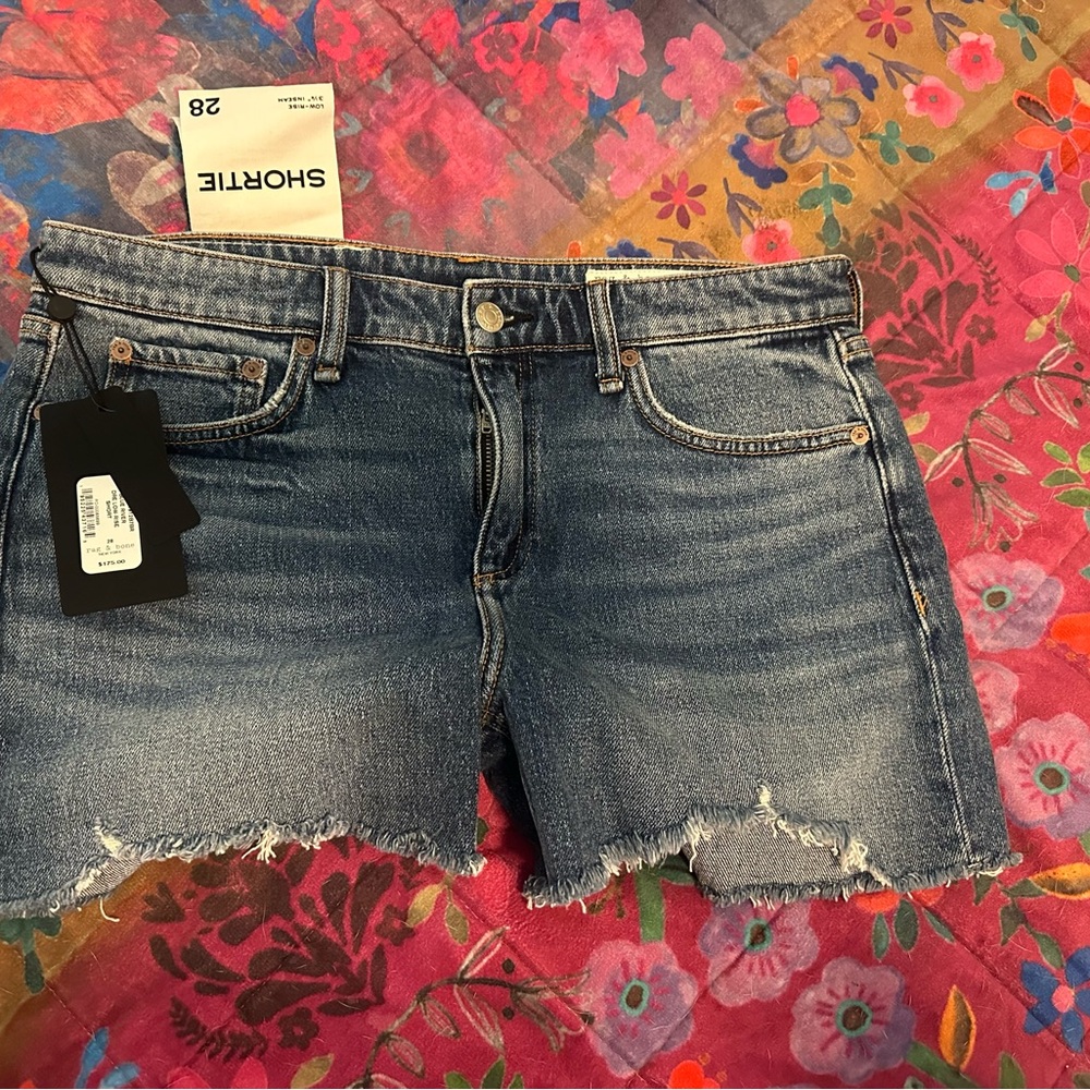 Rag & Bone Blue River Denim Shorts